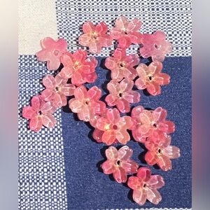 DIY Accessories-Pink Sakura Flower Beaded Accessory